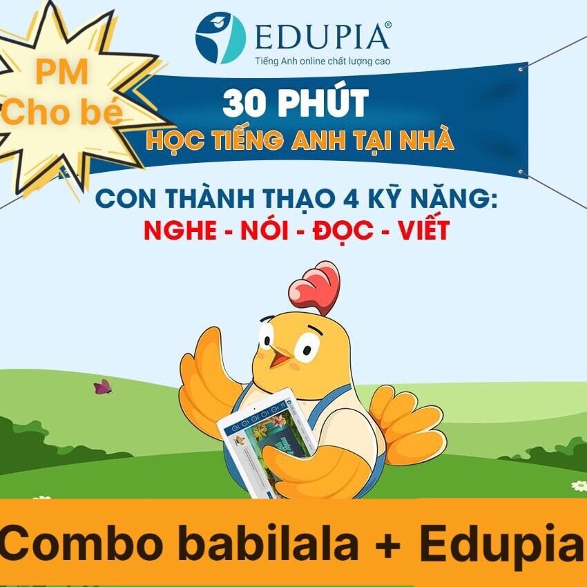 Combo Babilala Edupia Tiểu học Trọn đời