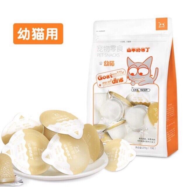 Pudding sữa dê cho mèo viên lẻ 15gr