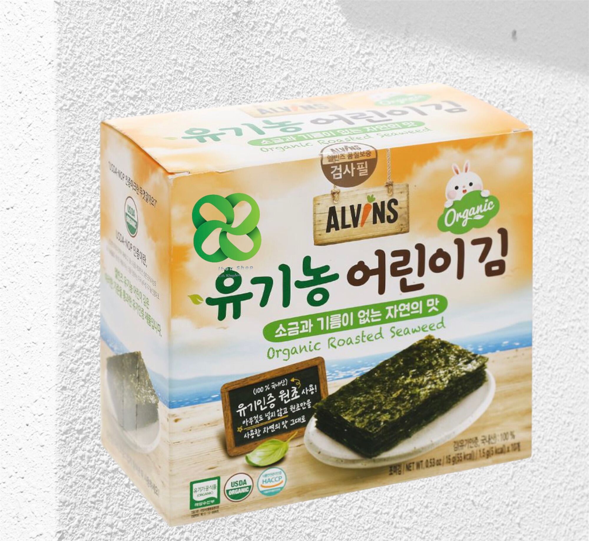 Rong Biển Ăn Liền Organic Alvin Hàn Quốc