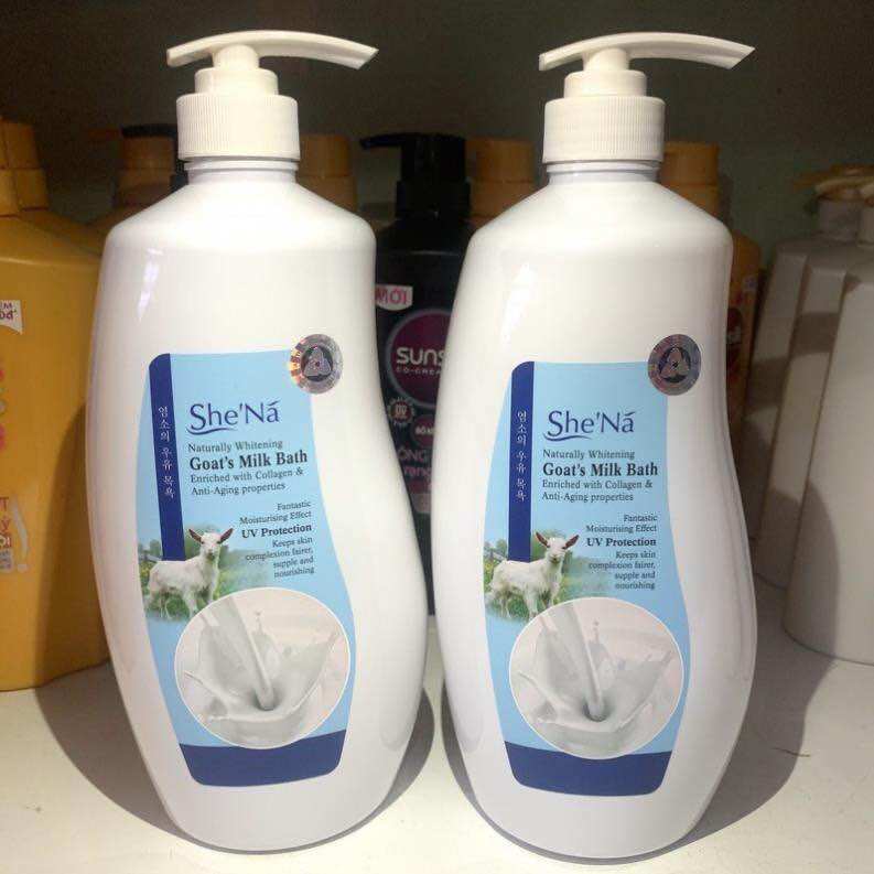 Sữa tắm  cao cấp SheNa tinh chất sữa dê 1200ml