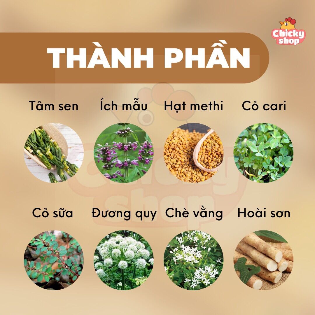 Cao lợi sữa HIMOM (chè vằng, cỏ cà ri, cỏ sữa, mêthi ấn độ)- hộp 30 gói