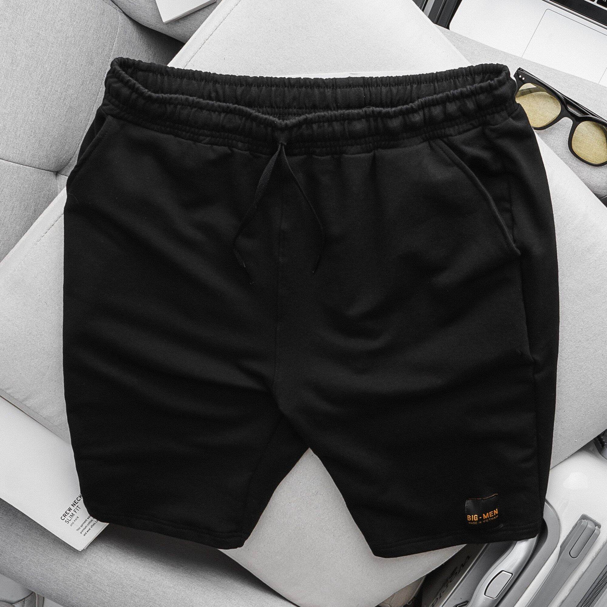 Quần short thun nỉ da cá form rộng bigsize nam