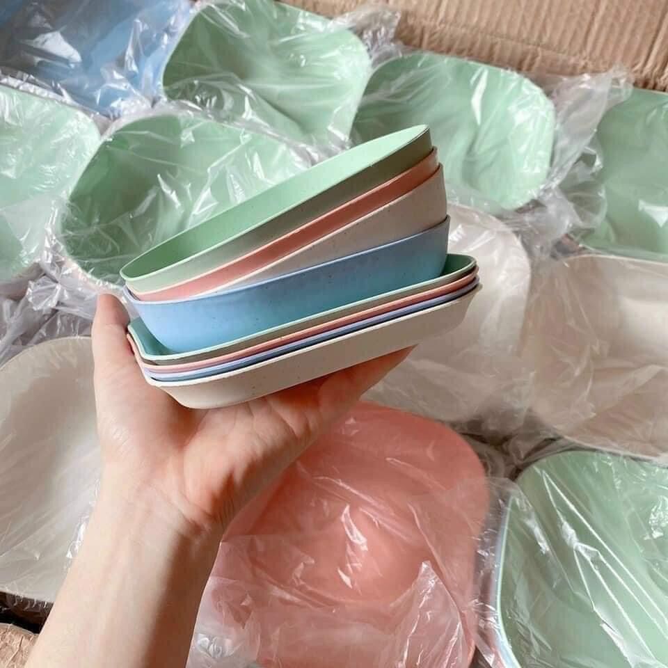 Sét 8 đĩa nhựa lúa mạch