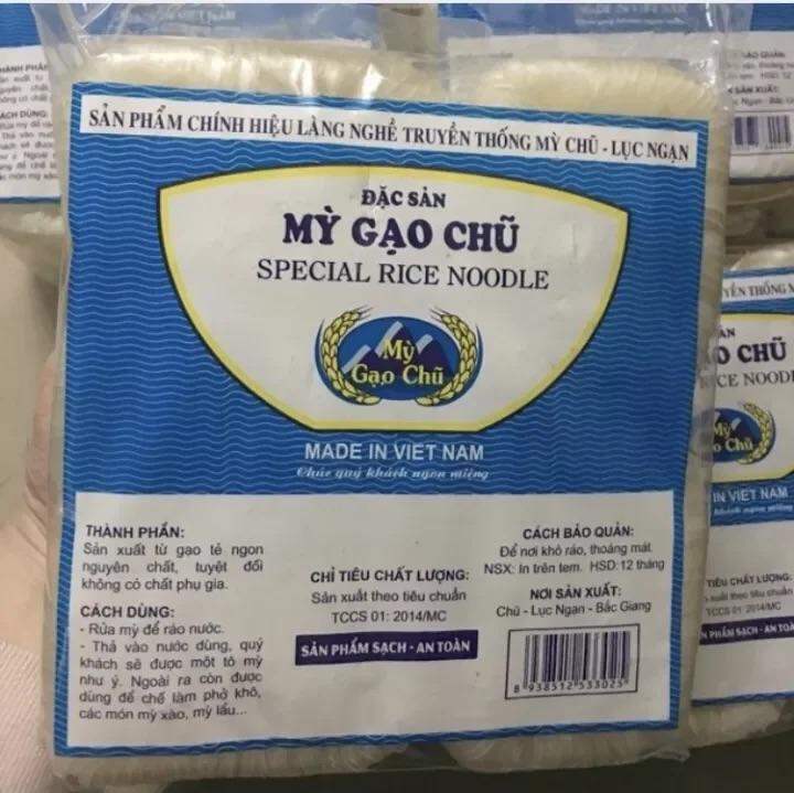 Mỳ gạo chũ -Mỳ chũ Bắc Giang gói 1kg