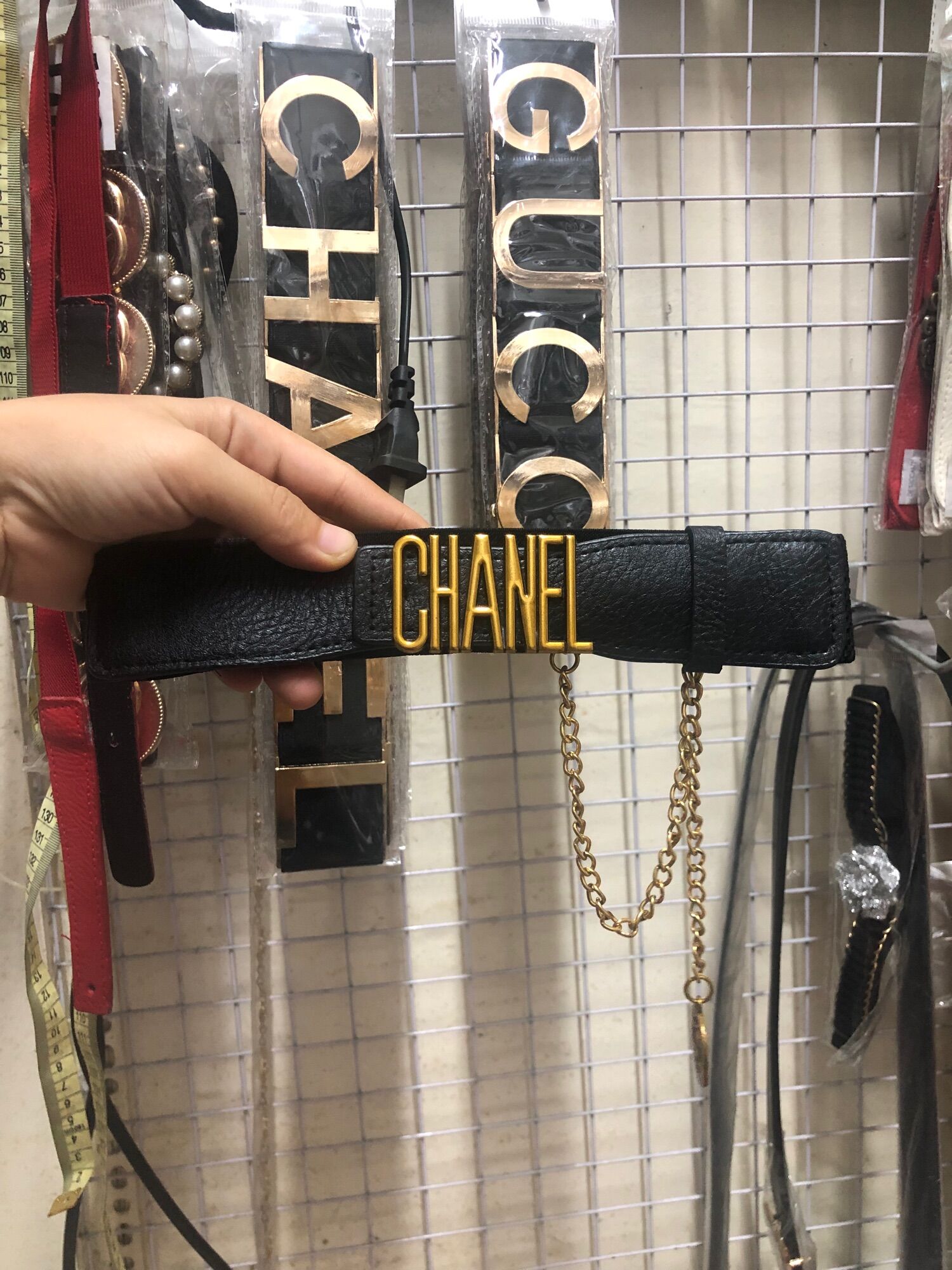 Đai váy X kèm xích 4cm