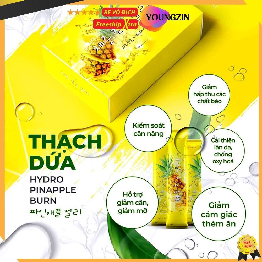 Combo 3 hộp thạch dứa matxi corp