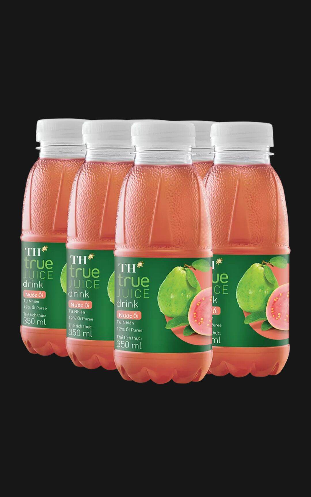 Thùng nước ép ổi TH true JUICE 350ml × 24 chai