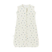 Insular | Vải Cotton Túi Ngủ Cho Bé Áo Vest Không Tay Trẻ Sơ Sinh Chống Đá Mùa Hè Mỏng Dây Kéo Ngủ Túi Cho 1-3Y Unisex