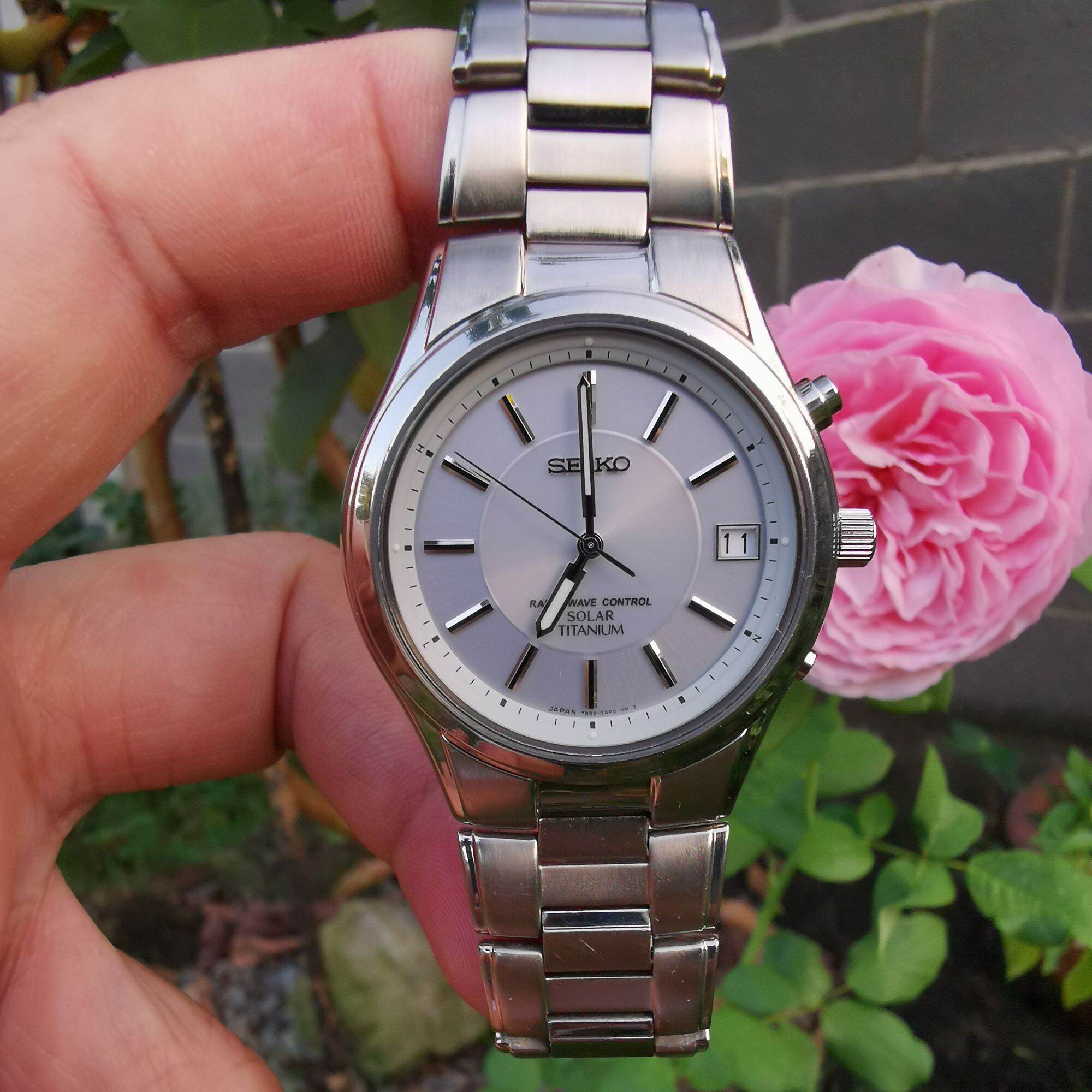 Đồng hồ nam si nhật 💫✨ seiko solar - radio wave control - titanium - 7b22 - 0ad0💞 kính sapphire 💞chống nước 💯 mét . size 38 mm . size dây 19 cm ✨💫 n.107