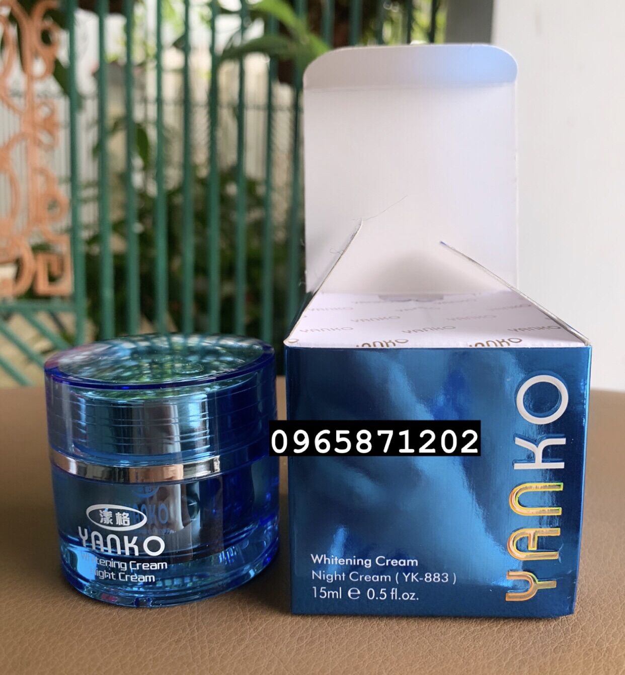 Kem dưỡng trắng da ban đêm yanko - 15ml - xanh dương
