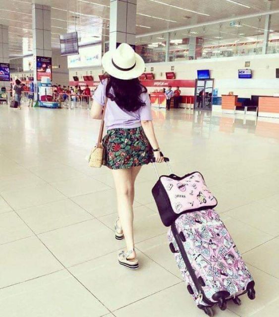 Túi du lịch Bu Fan (loại lớn) 40 cm x 30 cm x 15.5 cm