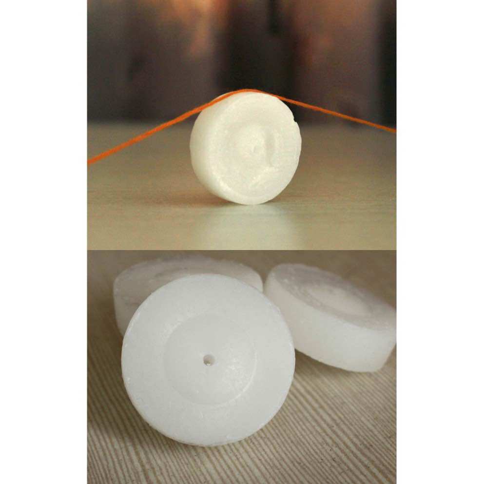 1 cục sáp vuốt chỉ thêu tranh