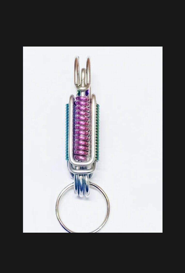 móc khóa inox 304 phối titan