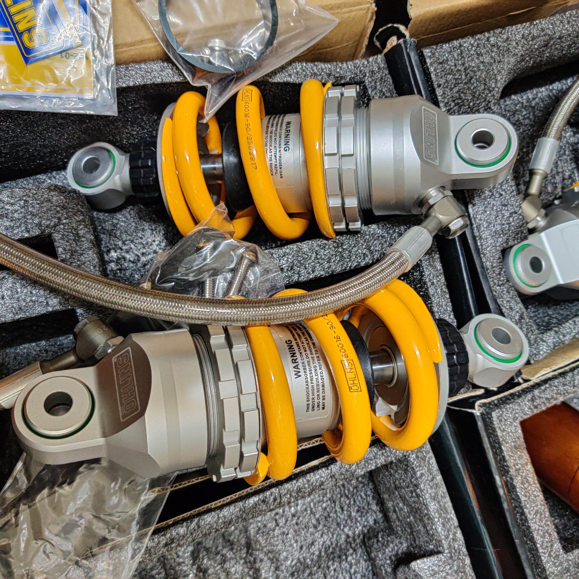 Phuộc OHLINS bình dầu xoay 360 độ lắp Ex135 Ex150 Ex2010 Ex155....