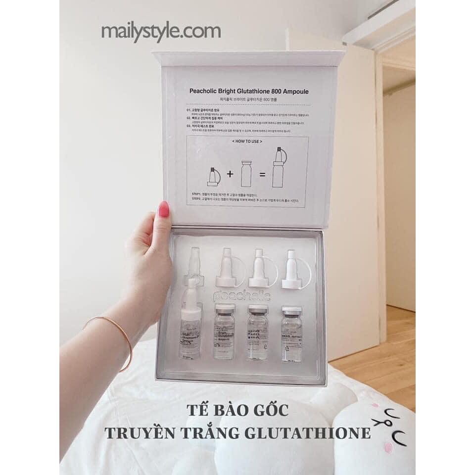 Tế Bào Gốc Truyền Trắng Bright Glutathione 800 Ampoule