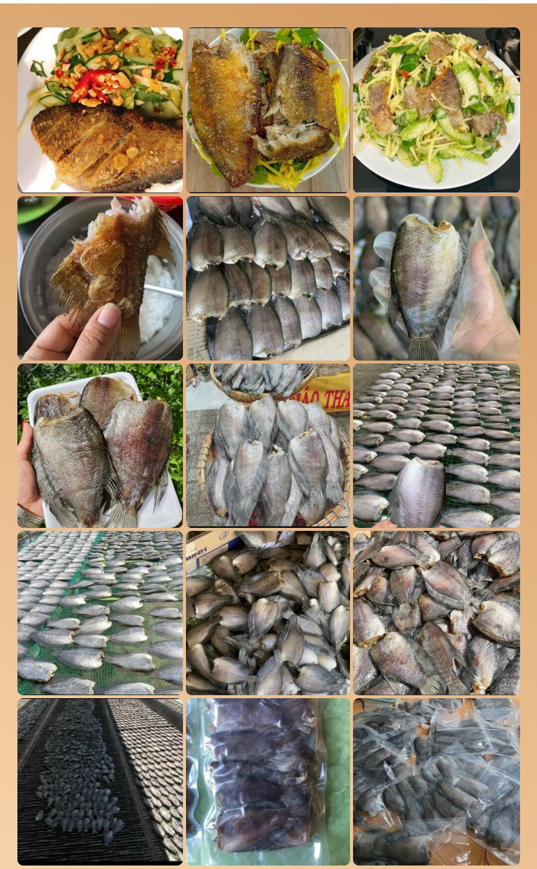 Khô cá sặc 500gr đóng gói hút chân không