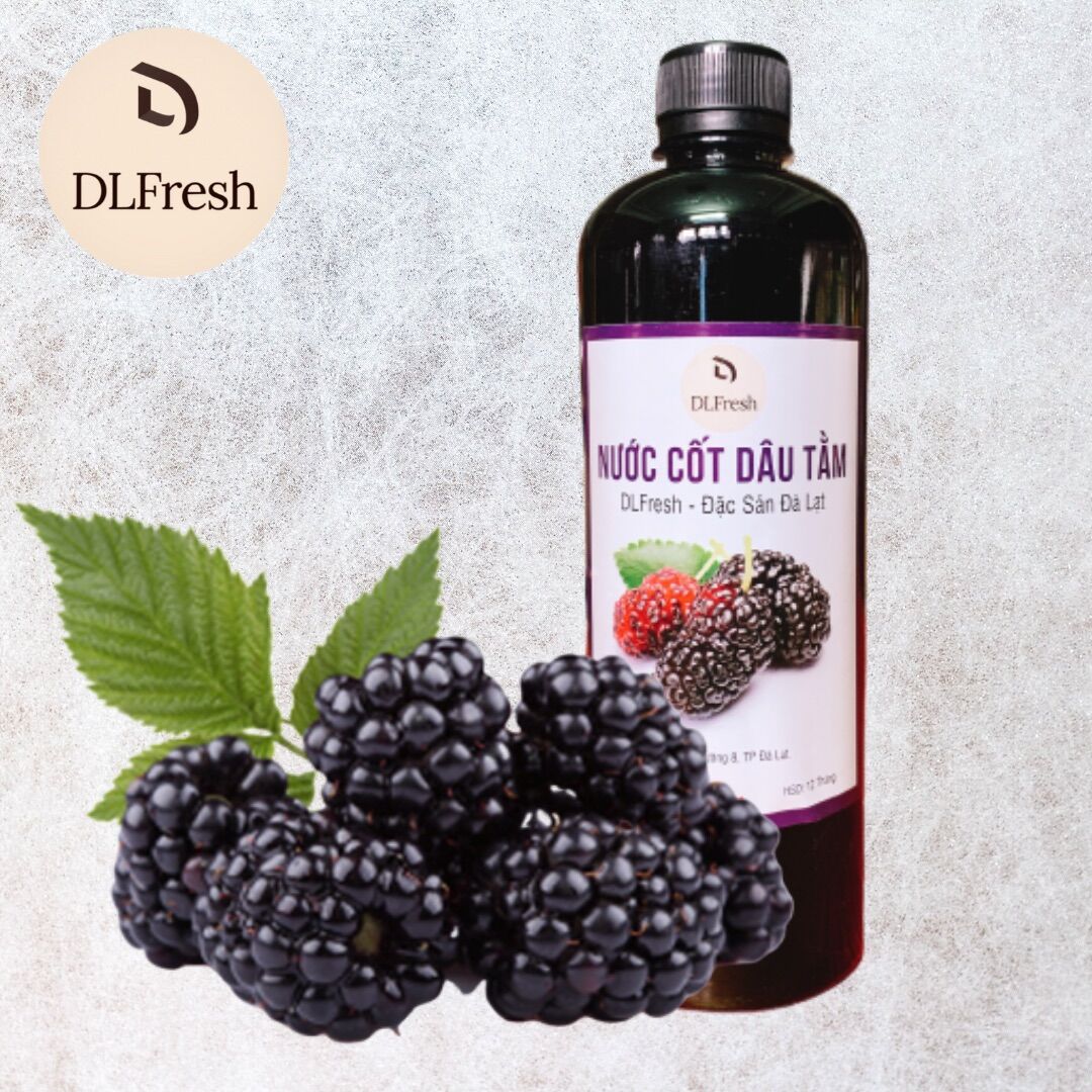 Nước cốt dâu tằm lên men DLFRESH Dâu Tằm Tươi Lên Men Chai 550ml