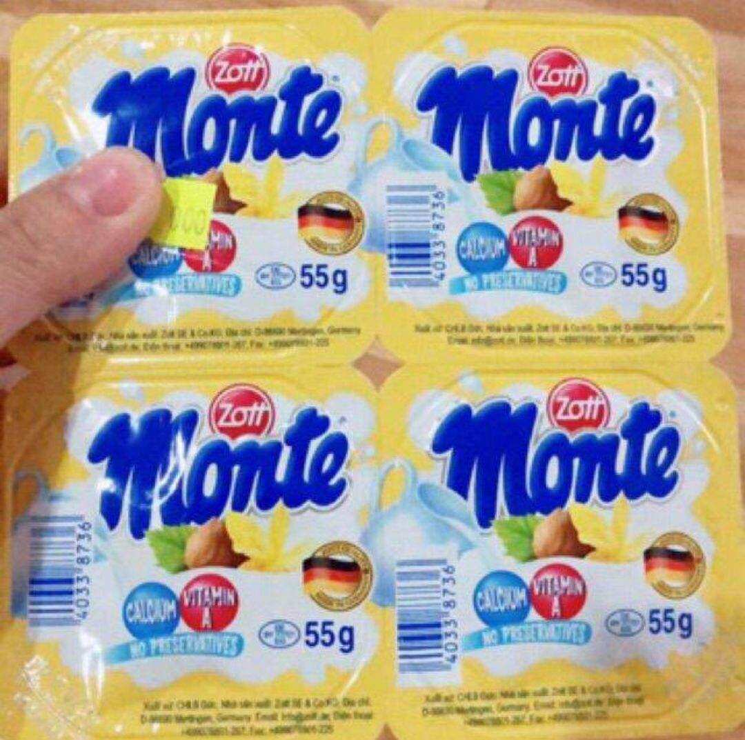 Ván sữa Monte lốc 4 hộp