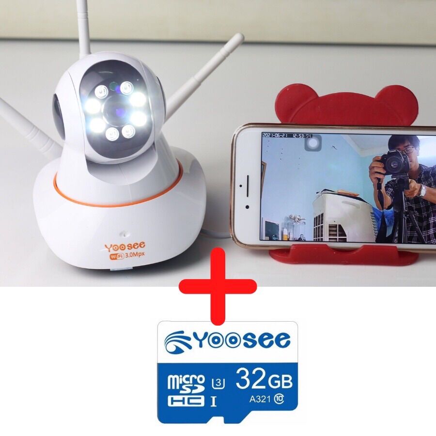 Camera yoosee ban đêm có màu camera 3 râu 1080 full hd