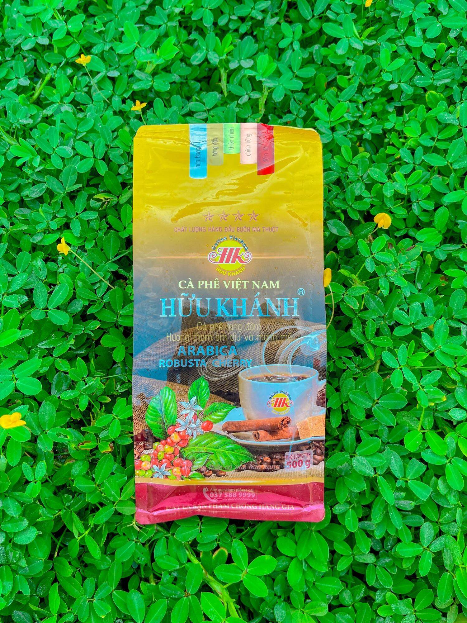 Cà phê HỮU KHÁNH - HK 4SAO (bịch 500gr)