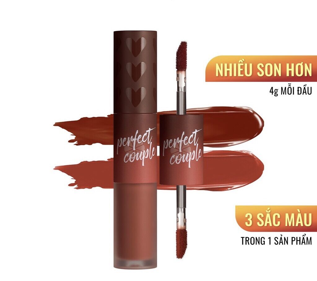 Son Kem 2 Đầu Lemonade Perfect Couple Lip Fashionistar