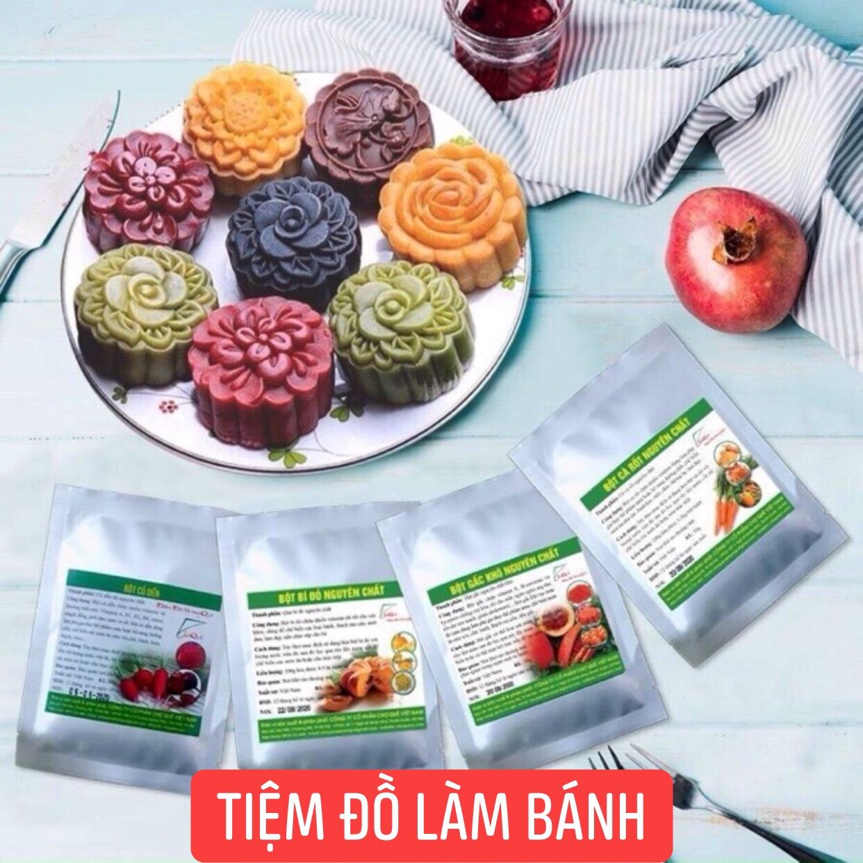 Bột tạo màu tự nhiên 50g - Bột bí đỏ