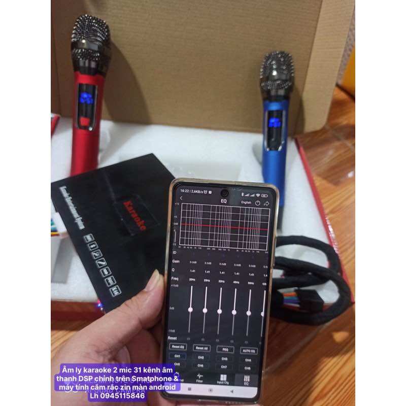 Âm thanh ô tô Ampli karaoke 2 mix âm thanh DSP Giá 3,950,000 Đồng*Miễn phí vận chuyển