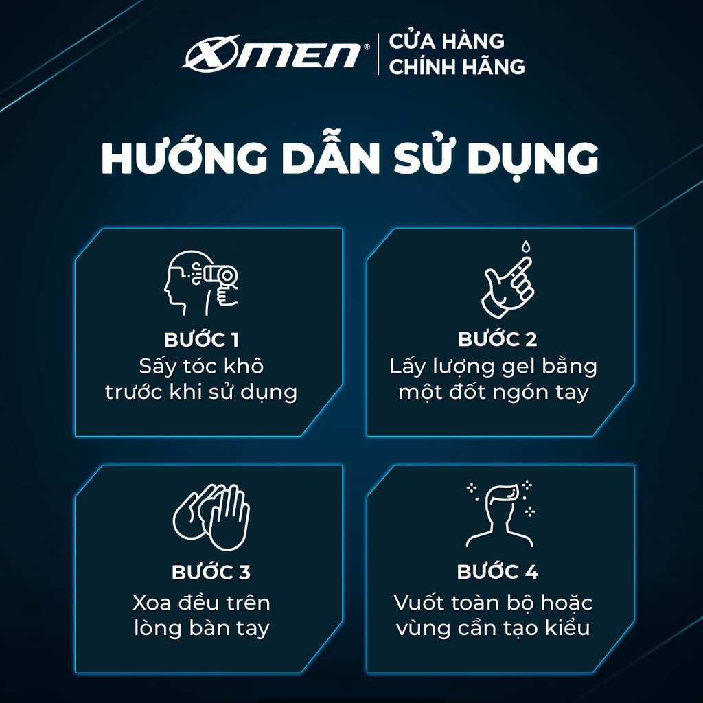 Gel vuốt tóc X-Men Super Strong Hold 150g