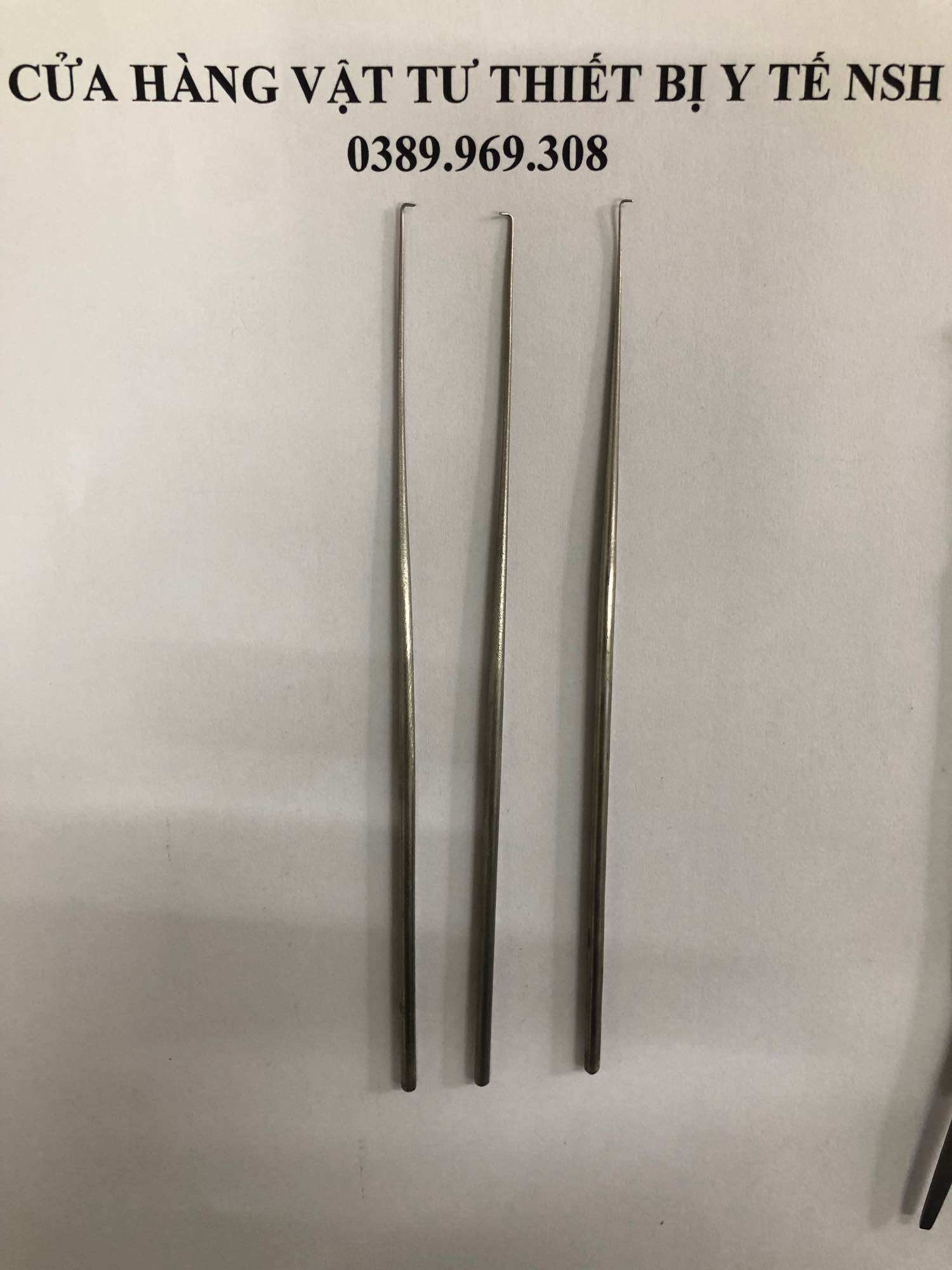 ✅ Cây Móc lấy dị vật tai inox,dụng cụ que cây Móc lấy dị vật tai inox, cây que móc vòng tai mũi họng inox