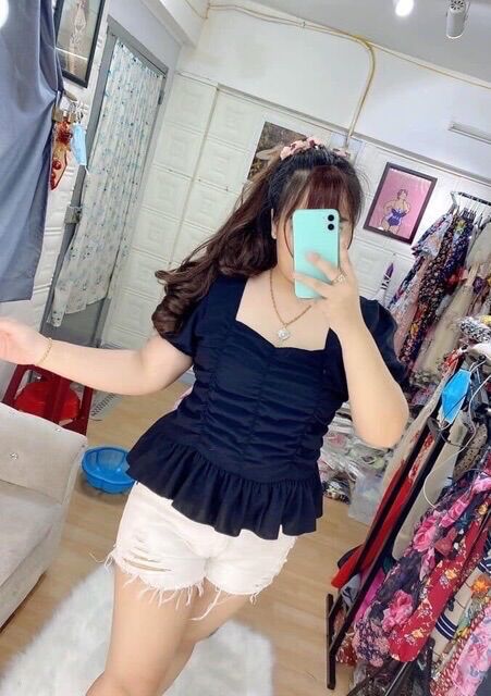 (SHOP TÁO ĐỎ BIGSIZE 50kg đến 90kg) áo thun nhún rút bigsize