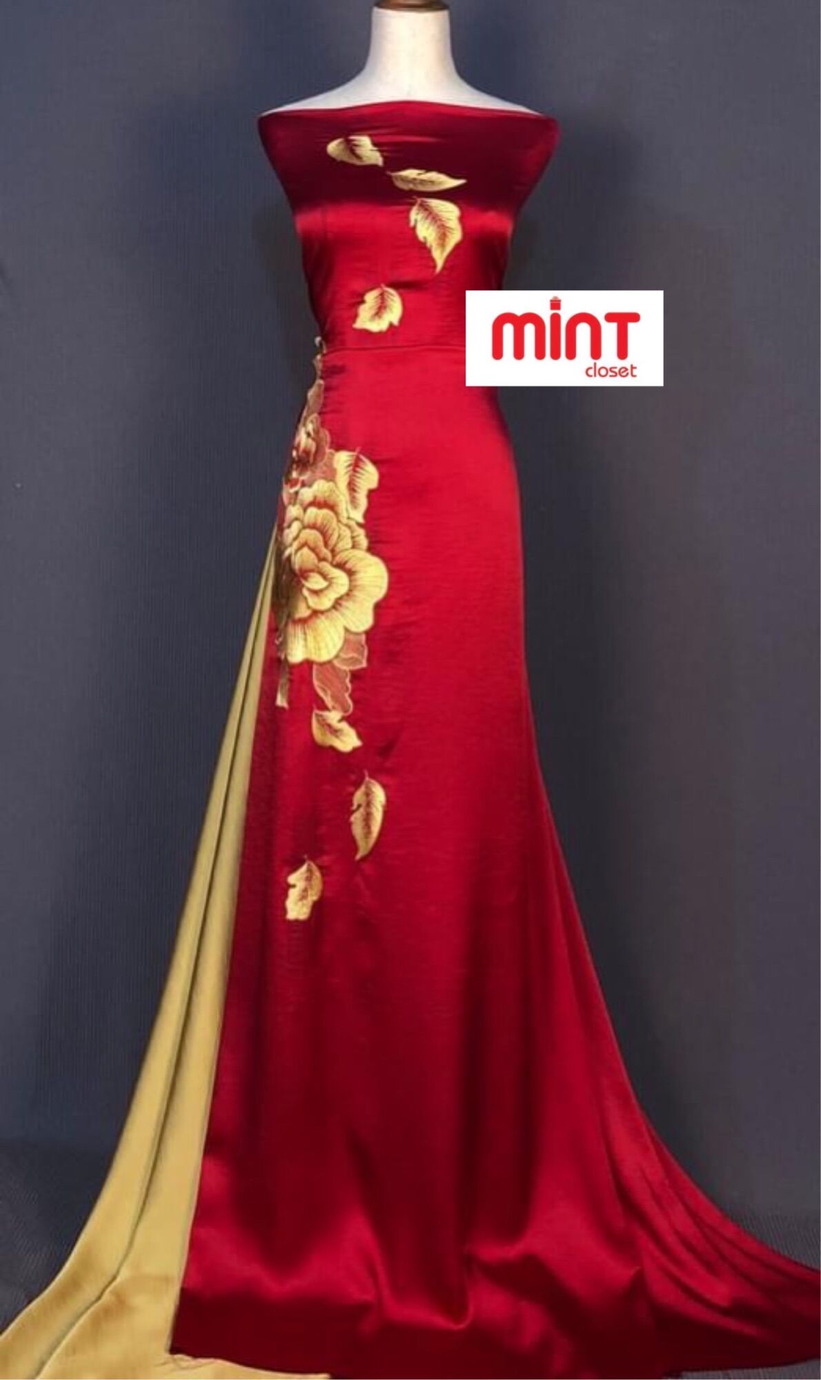 Vải áo dài lụa thêu lắc tay cao cấp T04/22