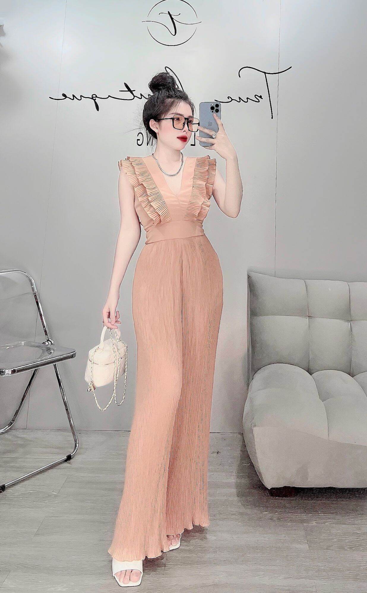 jum dập ly chât vải voan mềm mịn
