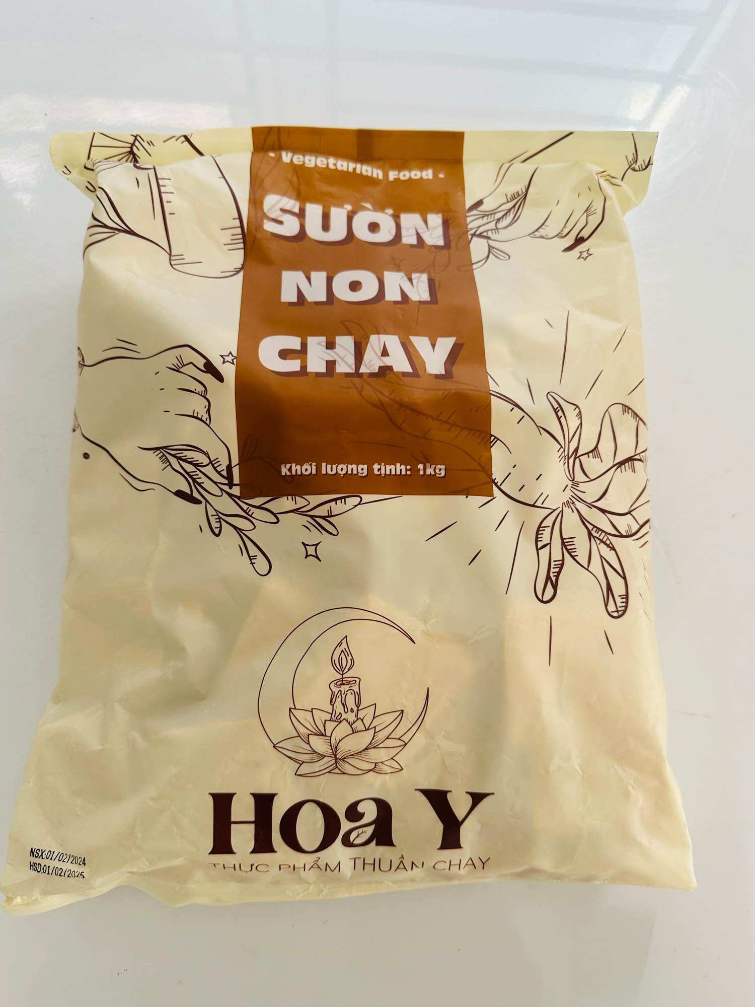 1kg SƯỜN NON CHAY HOA Y