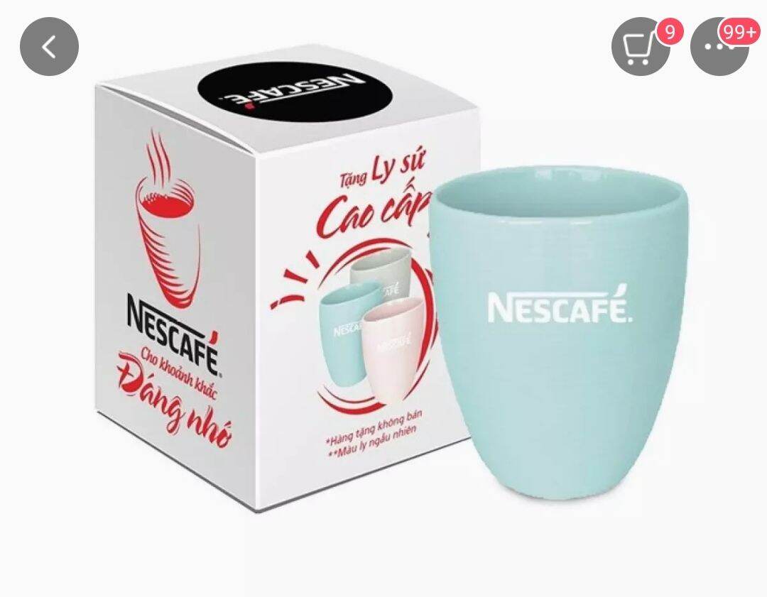 Ly sứ không quai quà tặng từ nestcafe