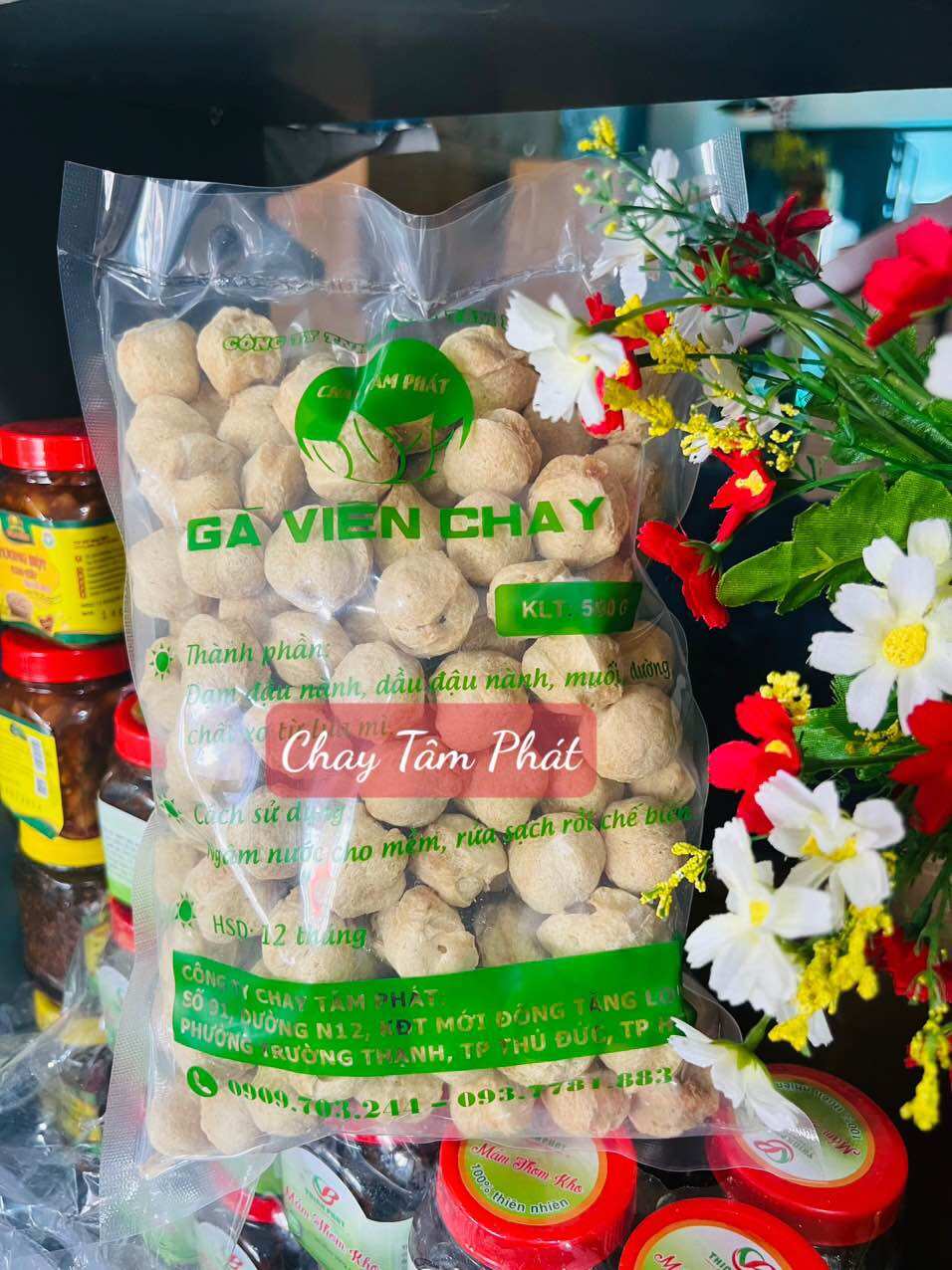  500g GÀ CỤC CHAY TÂM PHÁT  Hsd 1 năm   Sản xuất chuẩn quy trình công nghệ Nhật Bản 