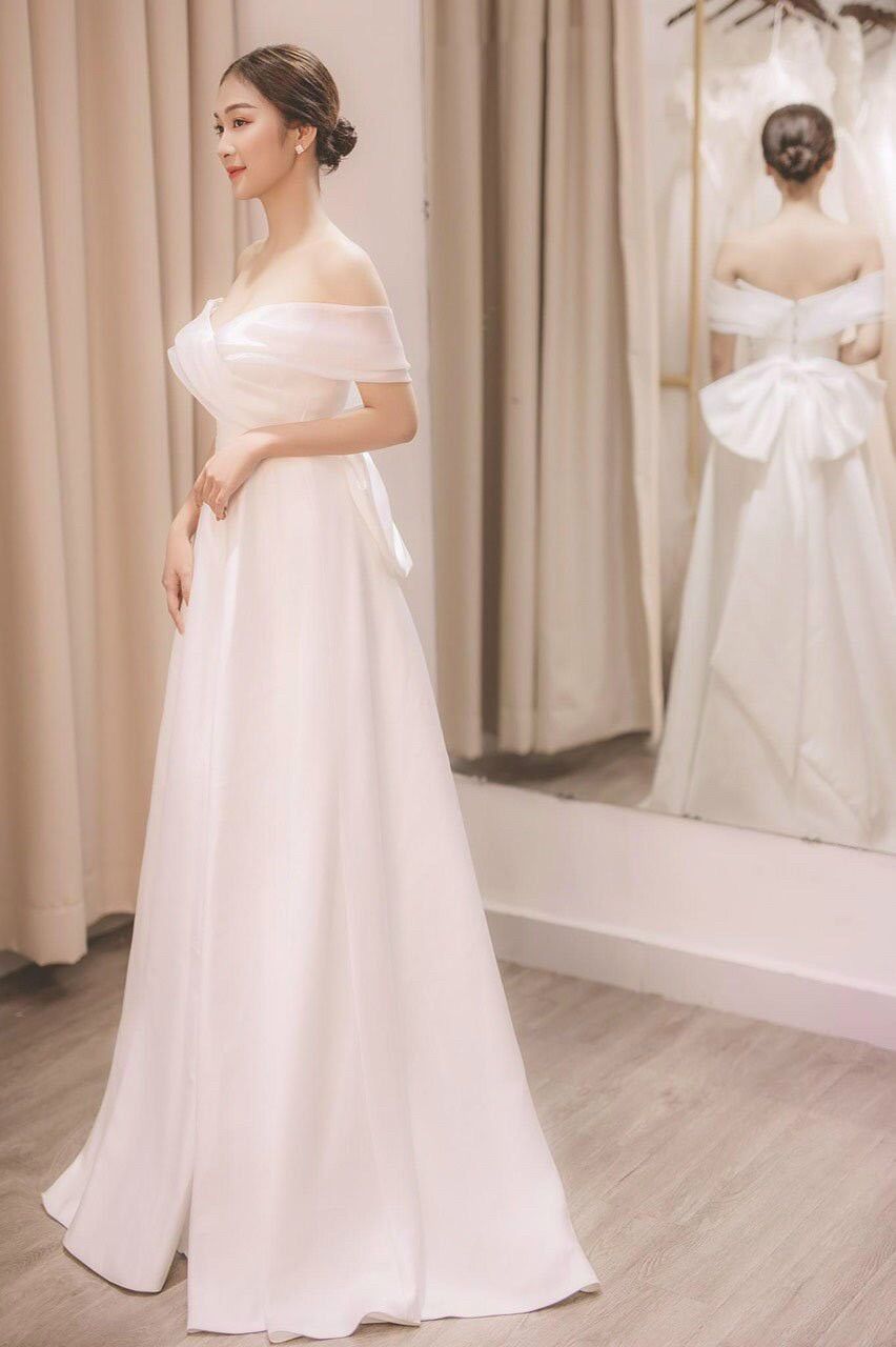 ĐẦM MAXI XOÈ BẸT VAI KẾT NƠ