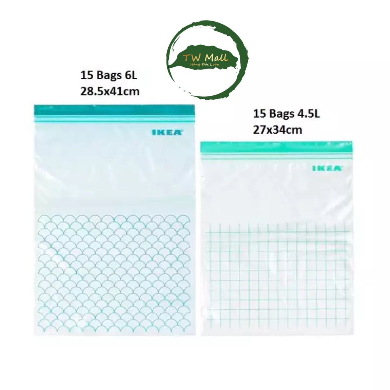 HỘP 30 TÚI ZIP LOCK IKEA ISTAD (6L + 4.5L) TW Mall