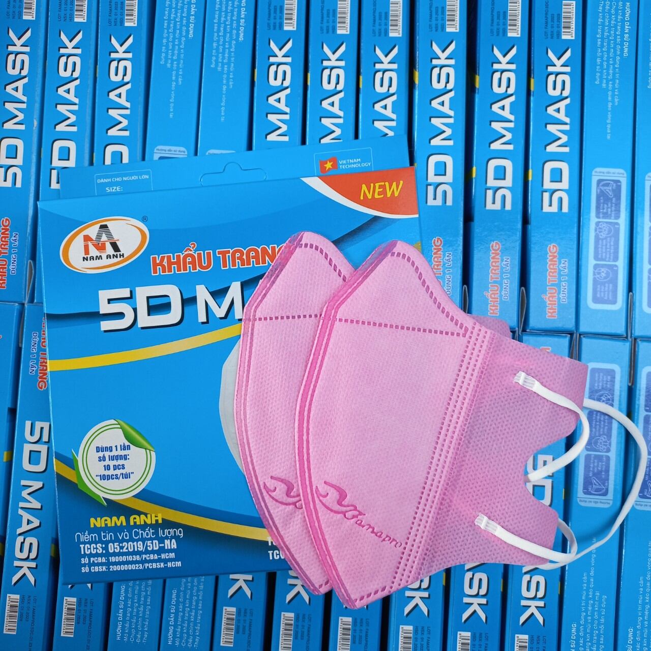 Combo 100 cái khẩu trang 5D kháng khuẩn
