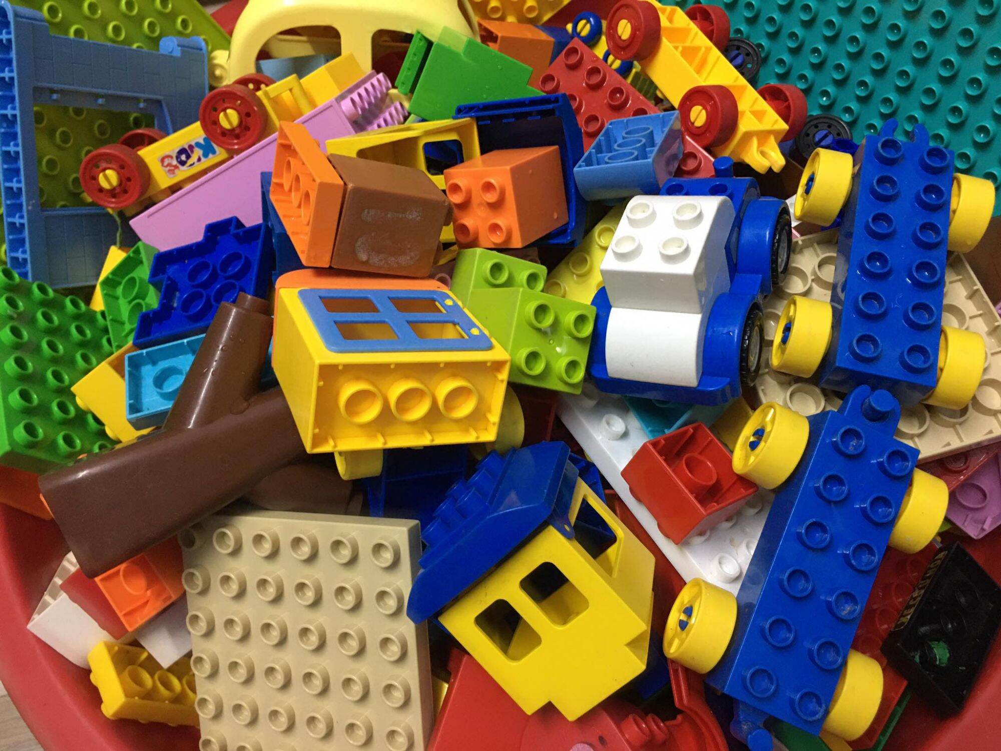 Combo 3kg lego DUPLO( lớn) NON CŨ vệ sinh sơ