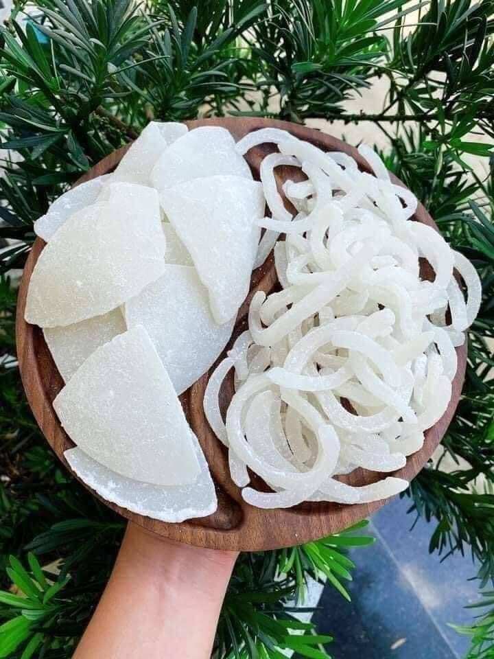 Mứt dừa non sấy dẻo mix 2 loại 500g