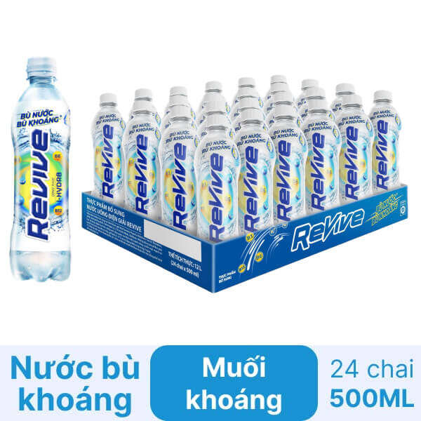 nước ngọt revive bù khoáng bù nước(thùng 24 chai 450ml)đậm vị thơm ngon là nước giải khác uống lạnh ngon tuyệt