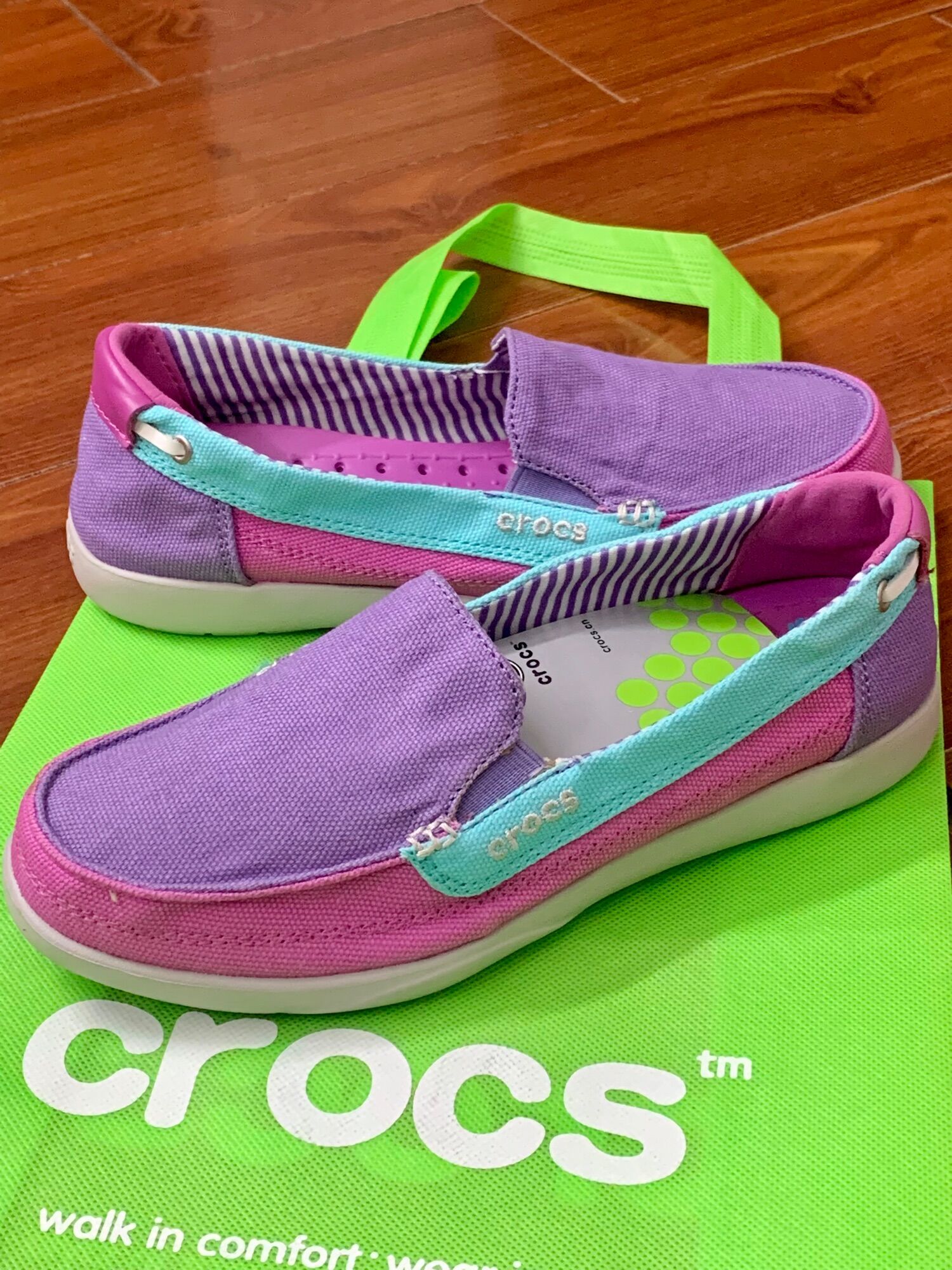 Giầy crocs walu canvas, crocs Ninh, giầy dép xuất xịn thời trang nam nữ