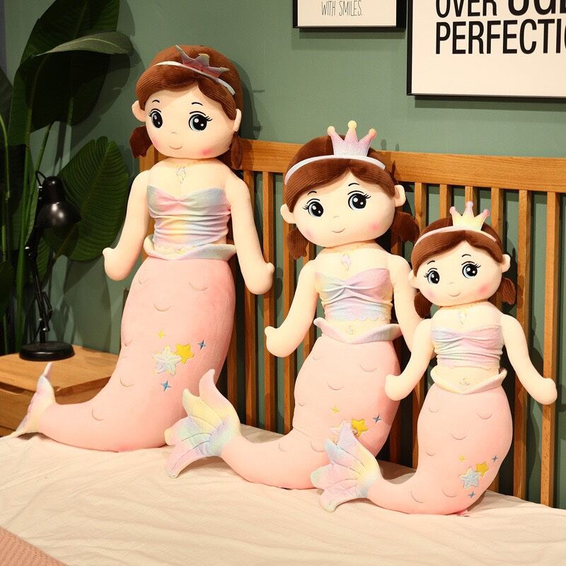 Gối Ôm Nàng Tiên Cá Dễ Thương Đáng Yêu ( nhiều kính thước)
