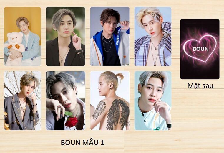 Set 8 ảnh bo góc  Boun Noppanut  idol Thái