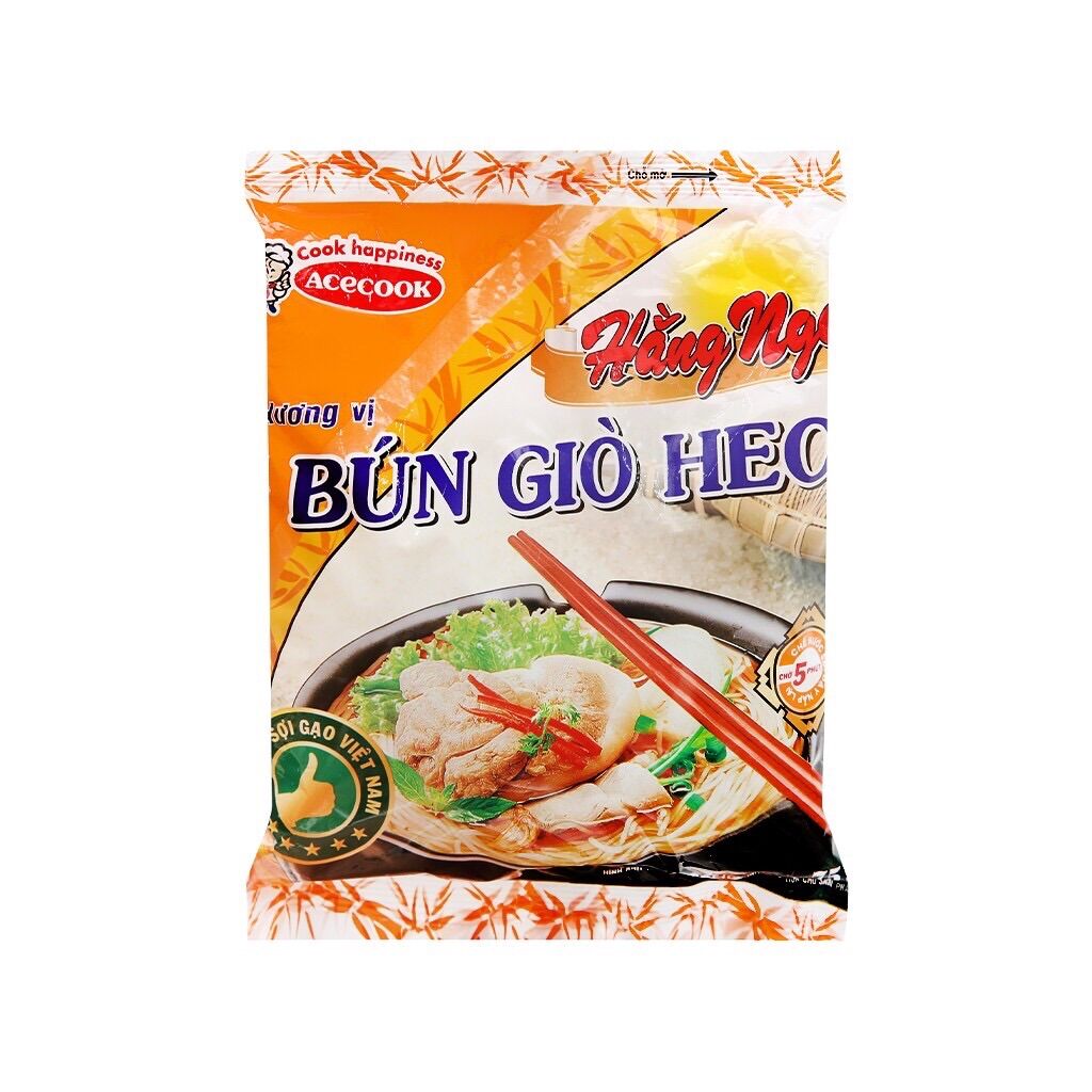 Combo 15 gói bún giò heo hằng nga 75gx1g , 1 thùng 30g