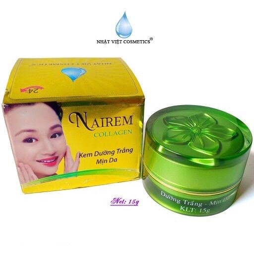 Kem dưỡng trắng mịn da Nairem Collagen 15g