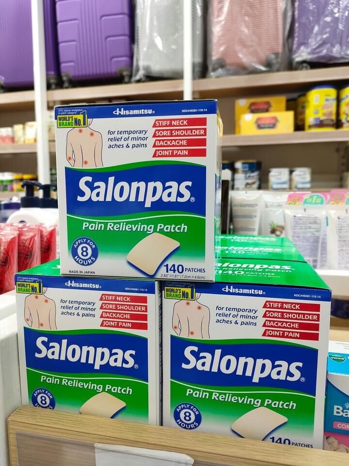 MIẾNG DÁN SALONPAS CỦA MỸ 140 MIẾNG