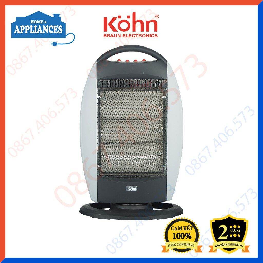 Đèn sưởi halogen KOHN KH01 3 bóng 1200w ❤️Hàng chính hãng BH 2 năm❤️