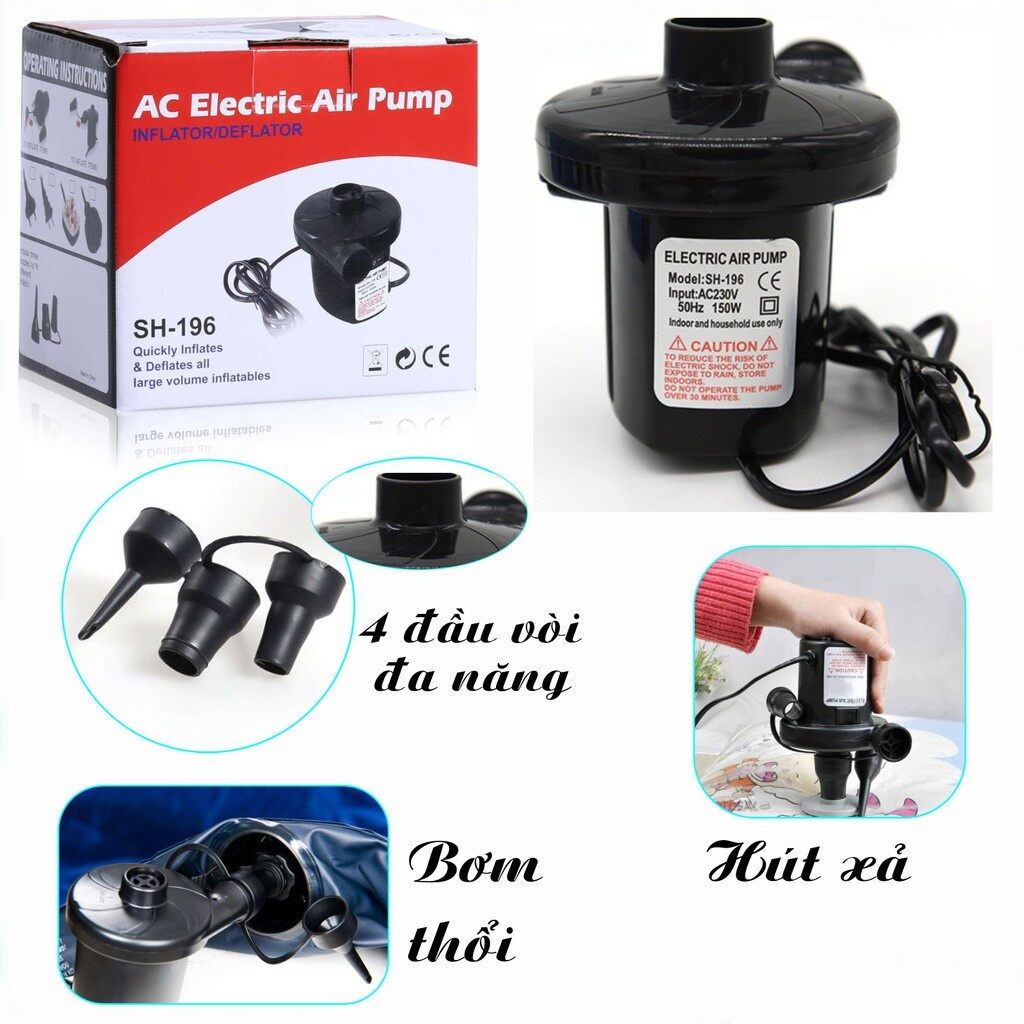 Máy bơm không khí đa năng , bơm phao, bể bơi , phao bơi