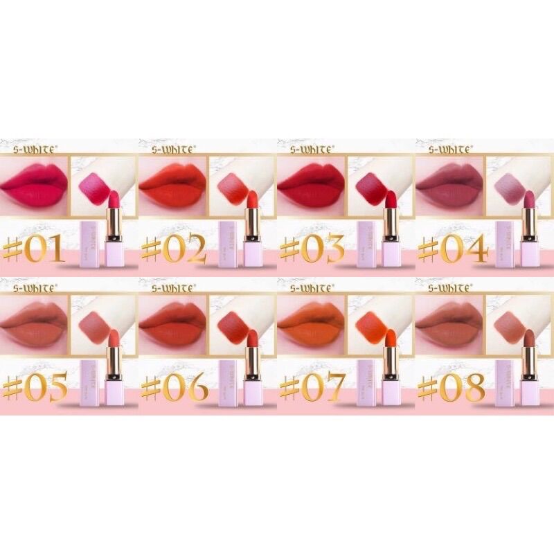 Son lì Swhite 02 đỏ cam